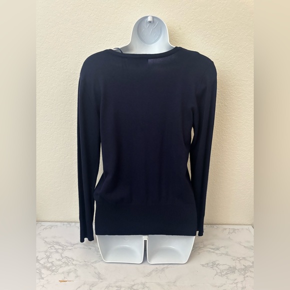 Carol Rose Women's Long Sleeve Button Down Top Sz PM Blue Petite Blouse - Picture 3 of 5